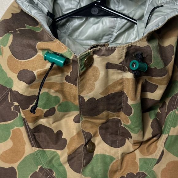 American Vintage 70s 80s Early Winters Camo Goretex Jacket XL - Picture 4 of 7